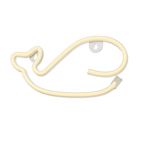 Neon LED WIELORYB ciepły biały Bat + USB FLNE09 Forever Light