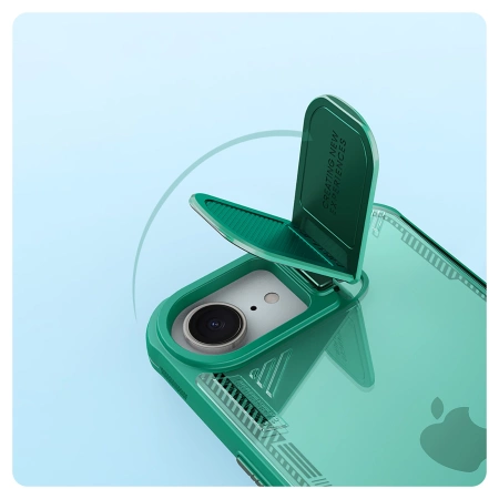 Nillkin Iceblade Prop Case mit Objektivabdeckung und Ständer für iPhone 16e - Grün