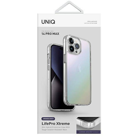 Case IPHONE 14 PRO MAX UNIQ LifePro Xtreme opal transparent