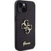 Original Case APPLE IPHONE 15 Guess Hardcase Glitter Script Big 4G (GUHCP15SHG4SGK) black