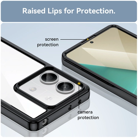 Outer Space Case mit Gelrahmen für Xiaomi Redmi Note 13 5G – Schwarz