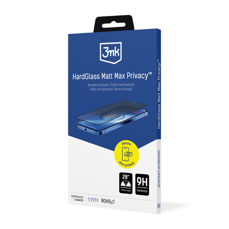 3MK HardGlass Matt Max Privacy iPhone 13 /13 Pro/14