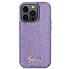 Guess Sequin Script Metal case for iPhone 15 Pro - purple