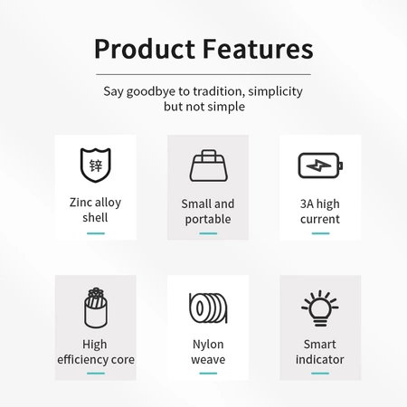 Kabel USB-A - micro USB Joyroom S-M411 3A 1.2m z wskaźnikiem ładowania - czarny