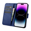 iCarer Wallet Case 2in1 iPhone 14 Pro Max Leather Flip Cover Anti-RFID blue (WMI14220728-BU)