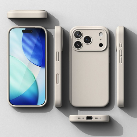 RINGKE SILICONE MAGNETIC MAGSAFE IPHONE 17 PRO STONE