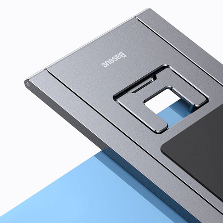 Baseus składany biurkowy stojak uchwyt na tablet szary (LUKP000013)