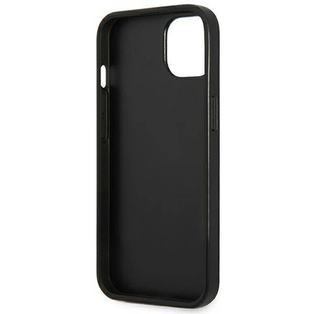 Oryginalne Etui IPHONE 13 Guess Hardcase Saffianotriangle Logo (GUHCP13MPSATLG) srebrne