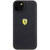 Etui Ferrari Quilted Metal Logo do iPhone 15 Plus - czarne