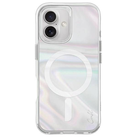 Schutzhülle IPHONE 16 UNIQ Coehl Savon Magnetic Charging Bubble Prism transparent