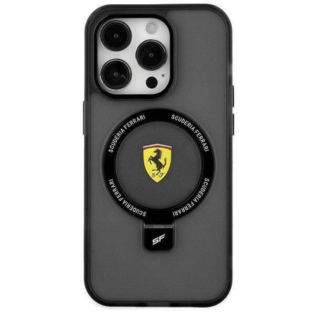 Ferrari FEHMP15SUSCAK iPhone 15 6.1" black/black hardcase Ring Stand 2023 Collection MagSafe