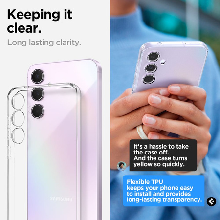 Etui SAMSUNG GALAXY A55 5G Spigen Liquid Crystal transparentne