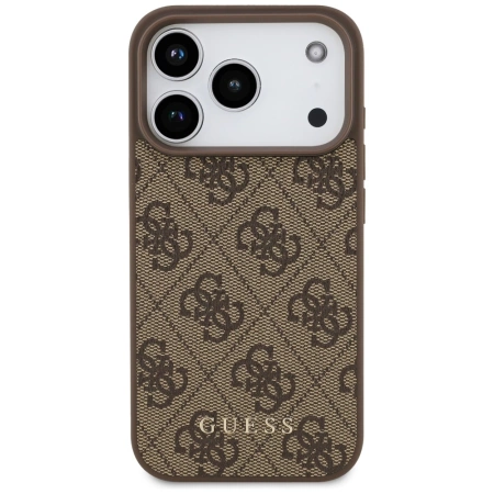 Guess 4G Classic Case for iPhone 17 Pro - Brown