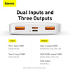 Powerbank Baseus Bipow 10000mAh, 20W (white)