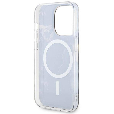 Guess GUHMP14LHTMRSK iPhone 14 Pro 6.1" czarny/black hardcase Golden Marble MagSafe