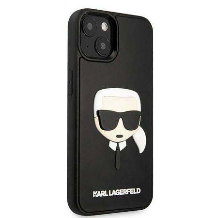 Karl Lagerfeld 3D Rubber Karl`s Head - Etui iPhone 14 Plus (czarny)