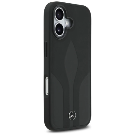 Mercedes Leather The Move MagSafe Hülle für iPhone 17 - Schwarz