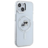 Karl Lagerfeld IML Metal Karl & Choupette Head MagSafe - Etui iPhone 15 (biały)