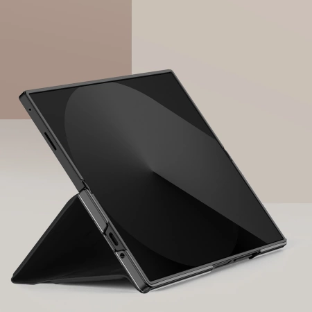 Etui Dux Ducis Brill na Samsung Galaxy Z Fold7 z zamknięciem magnetycznym - czarne