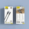 Dudao L3SM USB-A – MicroUSB 3A-Kabel 1,2 m mit Geflecht – Schwarz