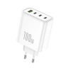 FONENG wall charger GaN40 GaN PD 100W 3xUSB-C + 1xUSB QC3.0 White
