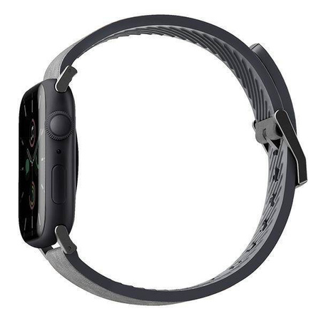 UNIQ pasek Straden Apple Watch Series 4/5/6/7/SE 42/44/45mm. Leather Hybrid Strap grey/szary