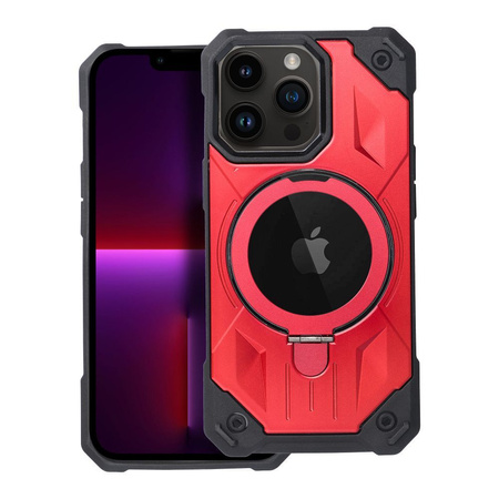 Futerał Armor Mag Cover kompatybilny z MagSafe do IPHONE 13 PRO MAX czerwony