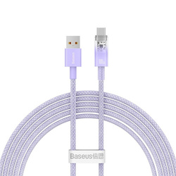 BASEUS kabel USB do Typ C Power Delivery Explorer 100W 2m fioletowy CATS010505