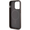 Guess 4G Printed Stripes MagSafe case for iPhone 15 Pro - brown