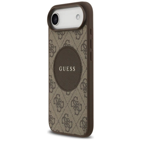 Guess 4G Circle Classic Logo MagSafe Hülle für iPhone Air - braun