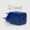 SBS TETRGAN1C20B 20W GaN Wall Charger with Power Delivery - Blue