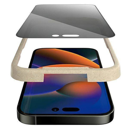 Szkło Hartowane 5D IPHONE 14 PRO MAX PanzerGlass Ultra-Wide Fit Privacy Screen Protection Antibacterial Easy Aligner Included (P2786)