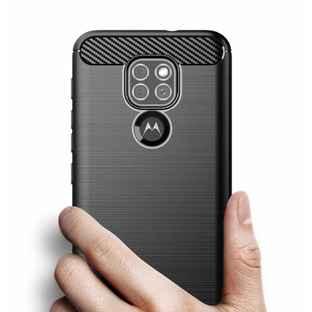 Futerał CARBON do MOTOROLA Moto G9 PLAY / E7 PLUS czarny