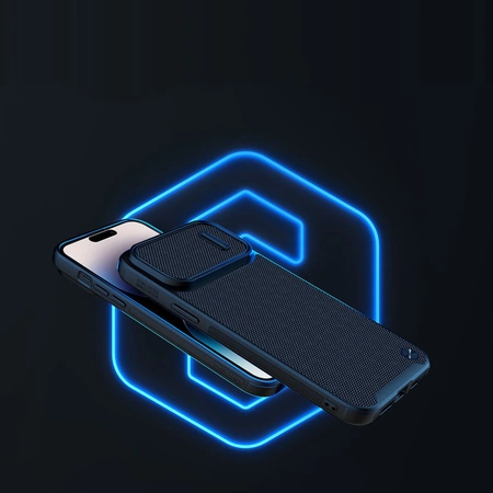 Nillkin Textured S Case iPhone 14 Pro Panzerhülle mit Kameraabdeckung, schwarz