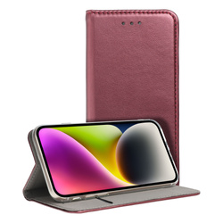 Kabura SMART MAGNETO do HONOR X6c burgundowy