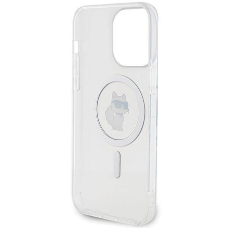 Karl Lagerfeld IML Choupette MagSafe Hülle für iPhone 15 Pro Max – transparent