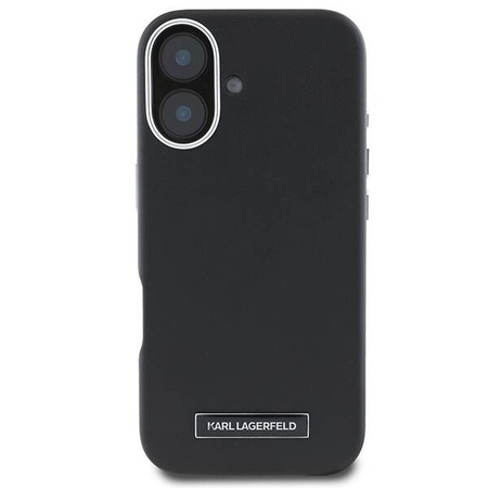 Karl Lagerfeld nakładka do iPhone 16 Plus 6,7&quot; KLHMP16MPGMSRPK czarna Hardcase FW Metal Plate MagSafe