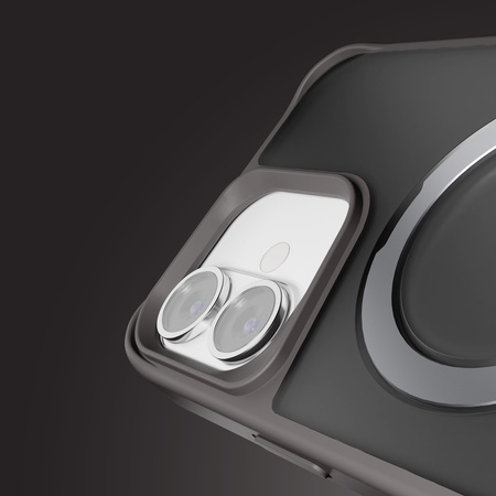 Nakładka Etteri Matt Mag Ring do iPhone 16 Plus 6,7" szara