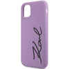 Karl Lagerfeld KLHCN61SKSVGU iPhone 11 / Xr 6.1&quot; purple/purple hardcase Silicone Signature