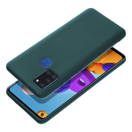 Futerał MATT do SAMSUNG A21S ciemnozielony