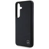 Original Case SAMSUNG GALAXY S25 Mercedes Leather Horizontal Debossed Curves MagSafe black