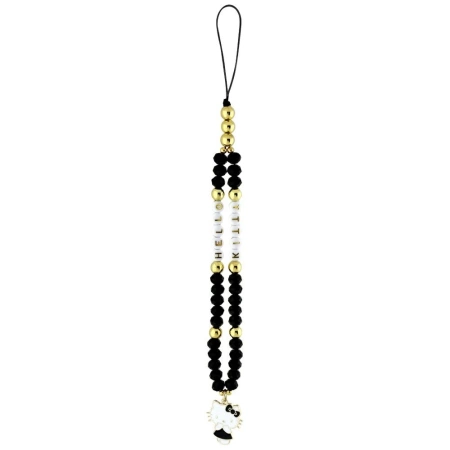 Zawieszka na telefon Hello Kitty Pearls and Beads Kitty Charm - czarna