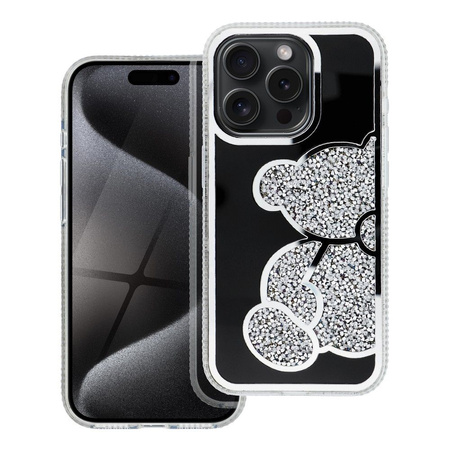 Futerał TEDDY BEAR do IPHONE 17 Pro srebrny