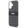 Etui DKNY Repeat Texture Pattern With Stripe na iPhone 16 - czarne