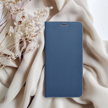 Kabura LUNA Book Carbon do SAMSUNG A55 5G niebieski