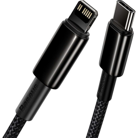 Baseus kabel USB Typ C - Lightning szybkie ładowanie Power Delivery 20 W 2 m czarny (CATLWJ-A01)