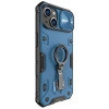 Nillkin CamShield Armor Pro Magnetische Hülle iPhone 14 Plus Magnetische MagSafe-Abdeckung mit Kameraschutz Blau