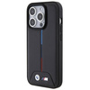 BMW Quilted Tricolor - Etui iPhone 15 Pro (czarny)