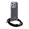 Etui Guess Crossbody Cord 4G Print na iPhone 15 Pro Max - czarne