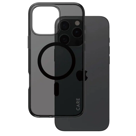 CARE by PanzerGlass Flaggschiff-Hülle iPhone 16 Pro Max 6,9&quot; rauch/rauchig MagSafe 1352
